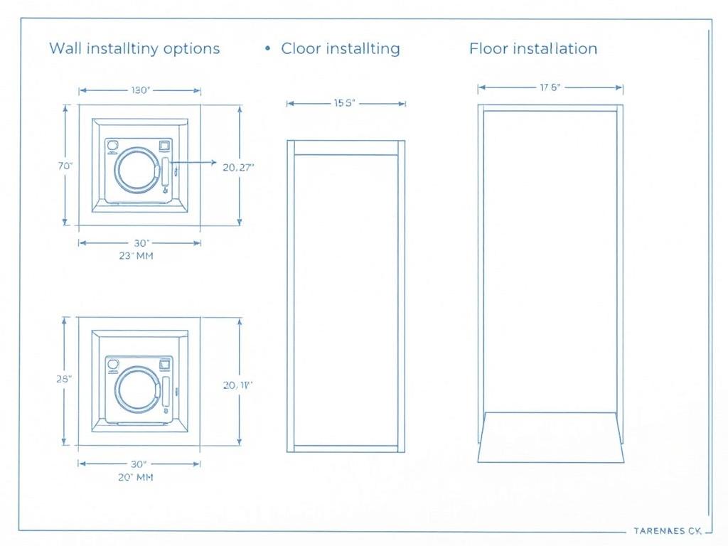 Projekt zsypu na pranie w domu z różnymi opcjami umiejscowienia Projekt zsypu na pranie w domu z różnymi opcjami umiejscowienia