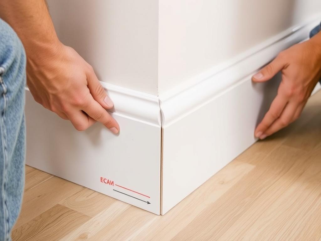 Montaż listew przypodłogowych po ułożeniu paneli podłogowych